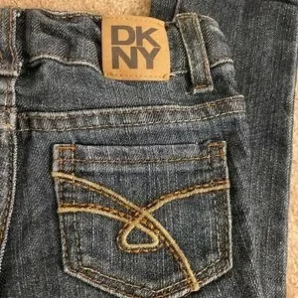 DKNY girl's‎ blue skinny jeans 3T Adjustable Waist